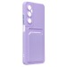 Чехол-накладка - SC337 с картхолдером для "Realme C65" (light violet) (231058)#2010497