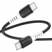 Кабель USB-C Hoco X82 60W силиконовый Type-C/Type-C 1м черный#2006262