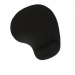 Коврик для мыши с подушкой под запястье Gembird MP-WR-BLACK, черный, 225х195х5мм, ткань+резина, блис#2006342