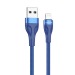 Кабель USB - Apple lightning Borofone BX61 (повр. уп) 100см 2,4A  (blue) (223411)#2006405