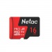 Карта памяти MicroSD 16GB Netac P500 Extreme Pro Class 10 UHS-I U1 V10 (100 Mb/s) без адаптера#2093705
