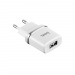 Адаптер Сетевой с кабелем Hoco C11 (повр. уп.) USB 1A/5W (USB/Lightning) (white) (233582)#2008079