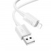 Кабель USB - Lightning Hoco X107 (2.4А) Белый#2012058