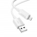 Кабель USB - MicroUSB Hoco X107 (2.4A) Белый#2012056