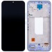 Дисплей для Samsung Galaxy A34 5G (A346B) модуль с рамкой Фиолетовый - (OLED) (Small Size)#2080576