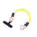 Шнурок - на руку плетеный (yellow/dark violet) (231976)#2017553