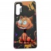 Чехол Samsung A05s (2023) Креатив Улыбающийся Котик Черный#2021156