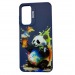 Чехол Samsung A25 5G (2024) Креатив Панда Синий#2084627