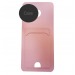 Чехол силиконовый Tecno Camon 30 матовый цветной с визитницей розовый#2018439