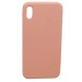 Чехол iPhone XS Max Silicone Case №12 с Лого в упаковке Розовый#2020558