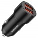 Адаптер Автомобильный Borofone BZ19B Wisdom 36W dual port QC3.0 car charger (повр. уп.) (bla(234599)#2021293