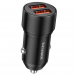 Адаптер Автомобильный Borofone BZ19B Wisdom 36W dual port QC3.0 car charger (повр. уп.) (bla(234599)#2021290