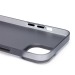 Чехол-накладка - PC091 для "Apple iPhone 14/iPhone 13" (matte transparent/black) (232323)#2112577