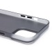 Чехол-накладка - PC091 для "Apple iPhone 15 Pro Max" (matte transparent/black) (232313)#2112573