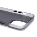 Чехол-накладка - PC091 для "Apple iPhone 15 Pro" (matte transparent/black) (232315)#2112610