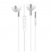 Проводные наушники с микрофоном вкладыши Hoco M57 Sky sound universal (повр.уп.) Jack 3,5  (white)(216345)#2025671