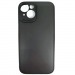 Чехол силиконовый iPhone 14 матовый с защитой камеры черный#2101995