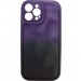 Чехол силиконовый iPhone 13 Pro ДУТЫЙ фиолетово-черный#2027972