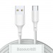 Кабель USB - Type-C Baseus TZCATZJ-02 5А (1.5м) (2 шт) (белый)#2069819