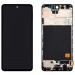 Дисплей для Samsung A515F Galaxy A51 (2019) в рамке + тачскрин (черный) 100% (REF)#2069905