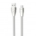 Кабель USB - micro USB Hoco U57 Twisting (повр. уп.) 120см 2,4A  (white) (234978)#2028483