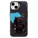 Чехол-накладка - SC335 для "Apple iPhone 13/iPhone 14" (черный кот) (black) (233108)#2031669