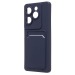Чехол-накладка - SC337 с картхолдером для "TECNO Spark 20 Pro 5G" (dark blue) (234022)#2091604