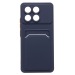 Чехол-накладка - SC337 с картхолдером для "Xiaomi Poco F6 Pro" (dark blue) (233661)#2031684