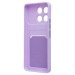 Чехол-накладка - SC337 с картхолдером для "Xiaomi Poco F6 Pro" (light violet) (233662)#2091651
