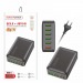 Сетевой адаптер питания Live Pover H5017 6 USB+ QC 3.0+ 5V/2A 65W (черный)#2038369