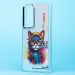 Чехол-накладка - PC092 для "Samsung Galaxy A35" (кот) (transparent) (233150)#2031351