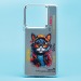 Чехол-накладка - PC092 для "Xiaomi Redmi Note 13 Pro 5G " (кот) (transparent) (233220)#2133426