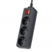 Сетевой удлинитель Perfeo "POWERMATE" с выключателем, 3,0м, 3 розетки, черный (PF-PM-3/3,0-B)#2033709