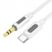 Кабель AUX BOROFONE BL20 Type-C - 3.5mm AUX (белый)#2102529