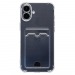 Чехол-накладка - SC276 c картхолдером для "Apple iPhone 16 Plus" (transparent) (234398)#2044613