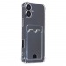 Чехол-накладка - SC276 c картхолдером для "Apple iPhone 16 Plus" (transparent) (234398)#2101959
