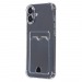 Чехол-накладка - SC276 c картхолдером для "Apple iPhone 16" (transparent) (234397)#2101960