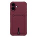 Чехол-накладка - SC304 c картхолдером для "Apple iPhone 16 Plus" (bordo) (234454)#2039736