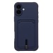Чехол-накладка - SC304 c картхолдером для "Apple iPhone 16 Plus" (dark blue) (234450)#2039737