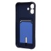 Чехол-накладка - SC304 c картхолдером для "Apple iPhone 16 Plus" (dark blue) (234450)#2140003