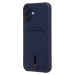 Чехол-накладка - SC304 c картхолдером для "Apple iPhone 16 Plus" (dark blue) (234450)#2140004