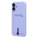 Чехол-накладка - SC304 c картхолдером для "Apple iPhone 16 Plus" (light violet) (234446)#2140006