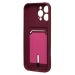 Чехол-накладка - SC304 c картхолдером для "Apple iPhone 16 Pro Max" (bordo) (234456)#2140009