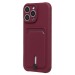 Чехол-накладка - SC304 c картхолдером для "Apple iPhone 16 Pro Max" (bordo) (234456)#2140010