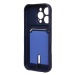 Чехол-накладка - SC304 c картхолдером для "Apple iPhone 16 Pro" (dark blue) (234451)#2140019