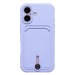 Чехол-накладка - SC304 c картхолдером для "Apple iPhone 16" (light violet) (234445)#2039745