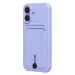 Чехол-накладка - SC304 c картхолдером для "Apple iPhone 16" (light violet) (234445)#2140042
