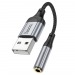 Переходник Hoco LS36 USB - AUX 3.5 (Черный)#2039503