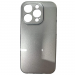 Чехол силиконовый iPhone 15 Pro блестки с защитой камеры серебристый#2130891