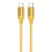 Кабель Type-C - Type-C Borofone BX108 PD 60W 100см 3A  (gold) (234666)#2048280